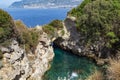 Regina Giovanna Queen`s bath near Sorrento. Royalty Free Stock Photo