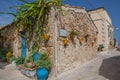 Regina Margherita square of Marzamemi, Sicily Island in Italy Royalty Free Stock Photo