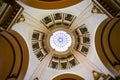 Rotunda Dome Ceiling at the Saskatchewan Legislative Building in Regina, Saskatchewan, Canada