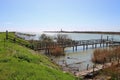 In the region Delta del Po, a natural paradise. Italy.