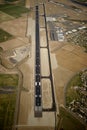 The regional airport runway in Idaho Falls, Idaho. Royalty Free Stock Photo