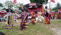 Regional Arts Performances, Reog And Barongsai In An Open Green Field