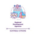 Regional development agencies concept icon Royalty Free Stock Photo