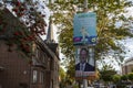 regional election poster in Huerth, it shows the green party and CDU Royalty Free Stock Photo