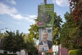 regional election poster in Huerth, it shows the green party and CDU Royalty Free Stock Photo