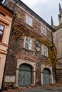 Regional Museum with ivy-covered wall, DvorakÃÂ´s Museum of Prehistory or formerly parish school near Gothic Cathedral, Medieval