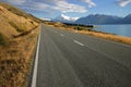 Regional road at Lake Pukaki