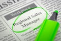 Regional Sales Manager Join Our Team. 3D.