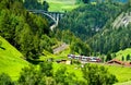 Regional train at the Brenner Railway in Austria Royalty Free Stock Photo