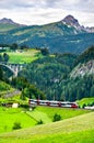 Regional train at the Brenner Railway in Austria Royalty Free Stock Photo