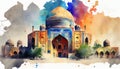 Registan - the heart of the ancient city of Samarkand of the Timurid Empire, now in Uzbekistan. Royalty Free Stock Photo