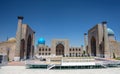 Registan Square, monument of medieval architecture, the heart of the ancient city of Samarkand Royalty Free Stock Photo