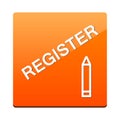 Register button pencil icon Royalty Free Stock Photo