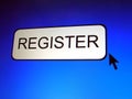 Register Button Royalty Free Stock Photo