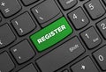 Register button on keyboard