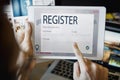 Register Enquiry Online Web Page Concept Royalty Free Stock Photo