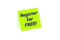 Register For Free Sign Up Concept Royalty Free Stock Photo