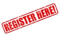 Register here red stamp text