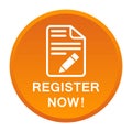 Register now button Royalty Free Stock Photo