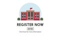 Register Now E-learning Education Website Concept Royalty Free Stock Photo