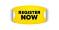 Register now. Join today sign. Vector Royalty Free Stock Photo