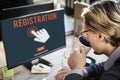 Register Registration Enter Apply Membership Concept Royalty Free Stock Photo