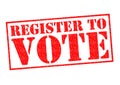 REGISTER TO VOTE Royalty Free Stock Photo