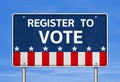 Register to Vote Royalty Free Stock Photo