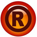 Registered icon or button