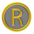 Registered mark icon Royalty Free Stock Photo