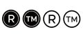 registered trademark symbols set