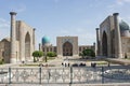 Registon Square, Samarkand, Uzbekistan Royalty Free Stock Photo