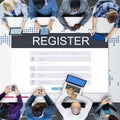 Registration Application Membership Account Concept Royalty Free Stock Photo