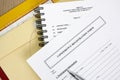 Registration conference form Royalty Free Stock Photo