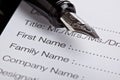 Registration form Royalty Free Stock Photo