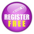 Registration free button Royalty Free Stock Photo