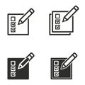 Registration icon set. Royalty Free Stock Photo