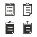 Registration icon set. Royalty Free Stock Photo