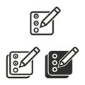 Registration icon set. Royalty Free Stock Photo