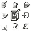 Registration icon set. Royalty Free Stock Photo