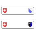 Registration plates vechicle registration plates of Switzerland with different signs
