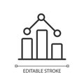 Regression in data mining linear pixel perfect icon