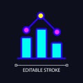 Regression in data mining RGB color pixel perfect icon for dark theme