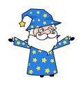 Regret Wizard Cartoon Royalty Free Stock Photo