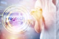 RegTech - concept of regulation Compliance financial control on  screen, modern internet technology concept Royalty Free Stock Photo