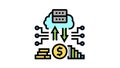 regtech electronic equipment color icon animation