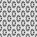 Regular black and white curtain pattern aligned in square. Halftone rich pattern illustration. Abstract fractal background