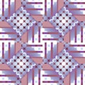 Regular checked pattern purple brown white Royalty Free Stock Photo