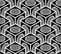 Regular contrast endless pattern, intertwine three-dimensional Royalty Free Stock Photo