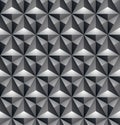 Regular contrast textured endless pattern with three-dimensional cubes, continuous black and white geometric background.